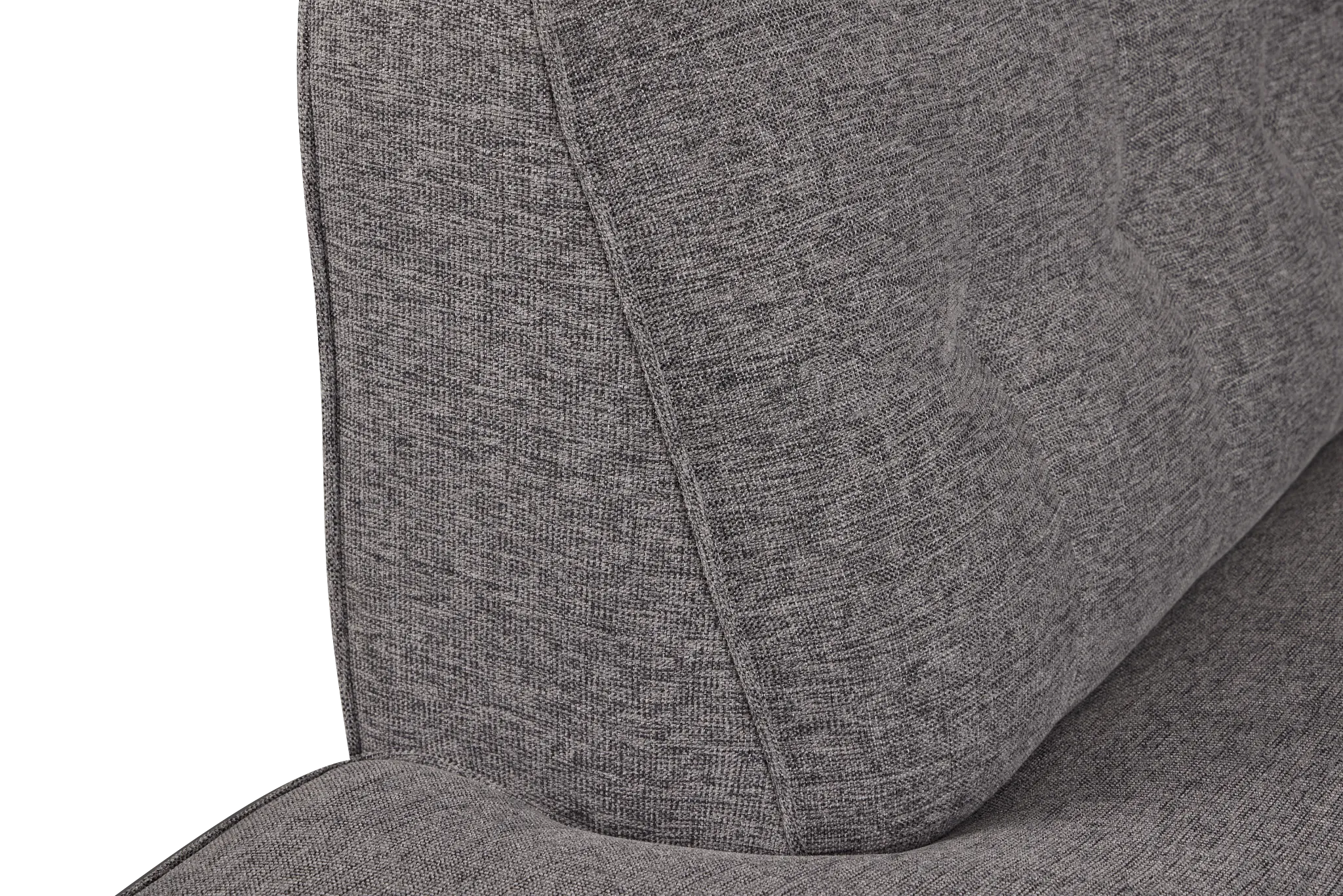 Milo Gray Fabric Small Left Bumper Sectional