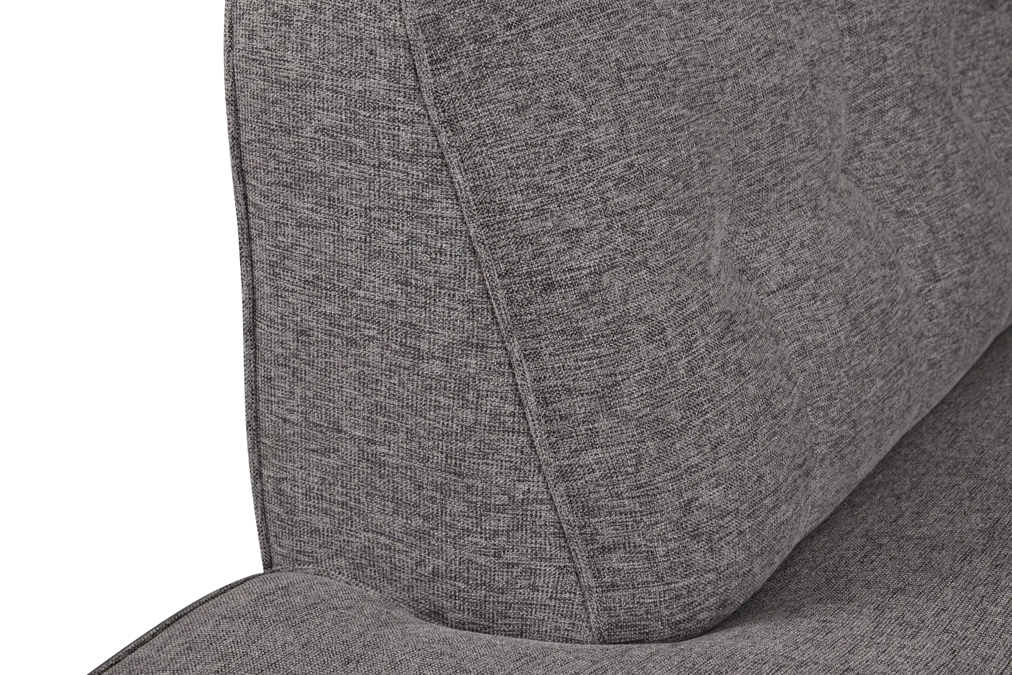 Milo Gray Fabric Small Left Bumper Sectional Milo Gray Fabric Small Left Bumper Sectional