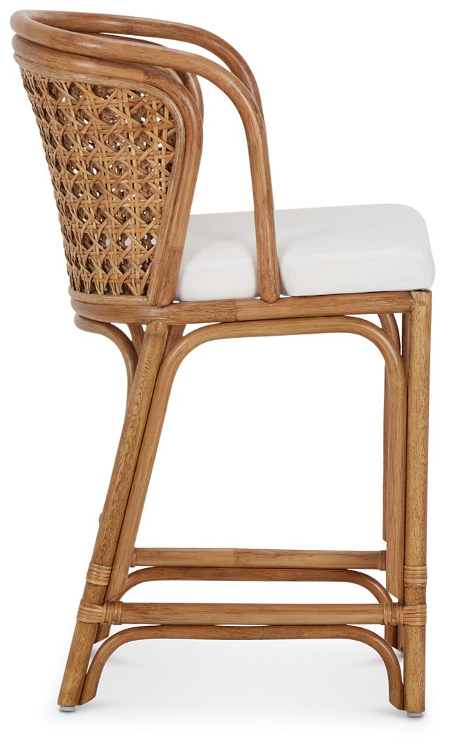 Maui Light Tonewoven 24" Upholstered Barstool