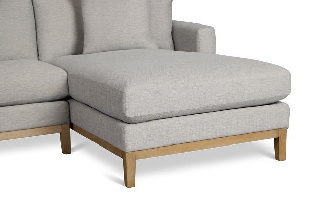 Emma Gray Fabric Right Chaise Sectional