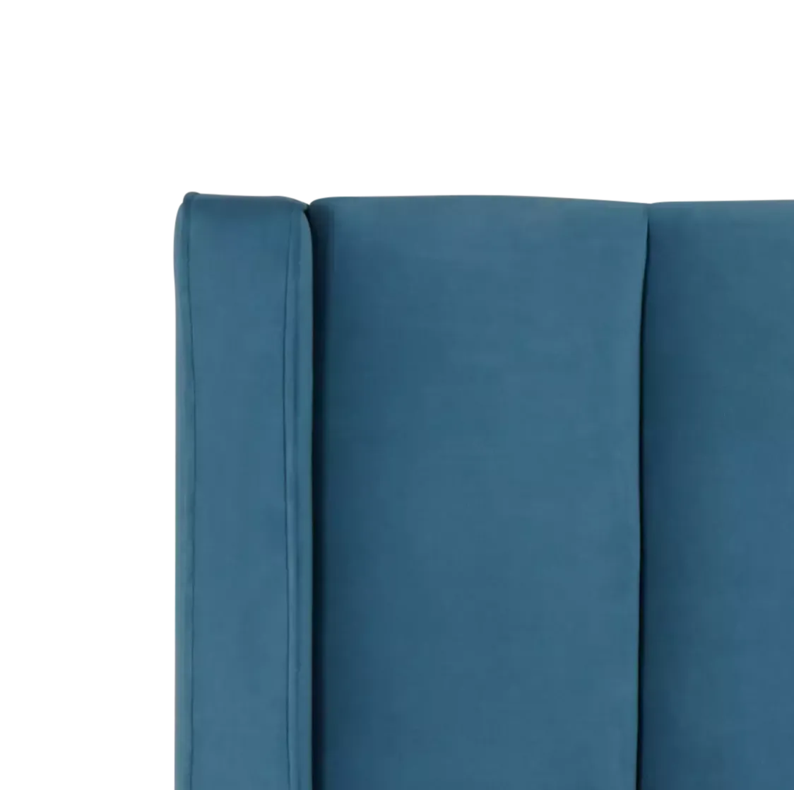 Audrey Blue Velvet Platform Bed