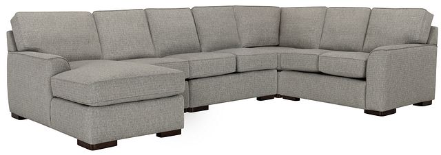 Austin Gray Fabric Large Left Chaise Sectional (0)
