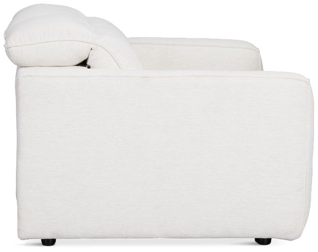 Ryland White Fabric Power Reclining Sofa