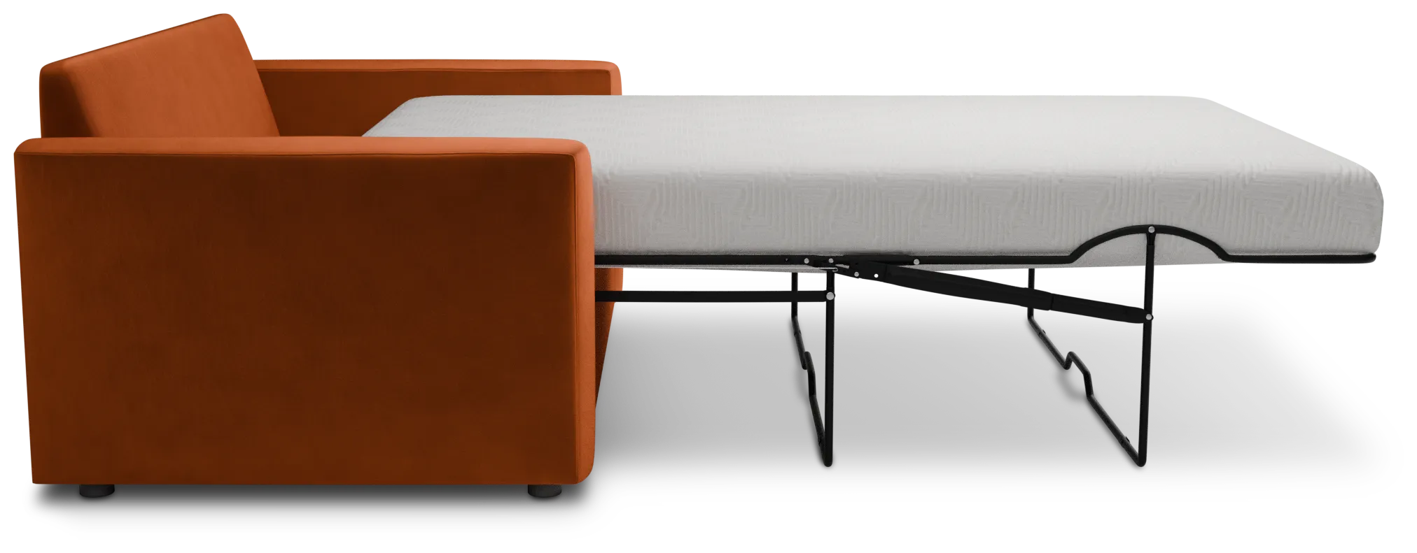 Siesta Joya Orange Fabric Memory Foam Sleeper