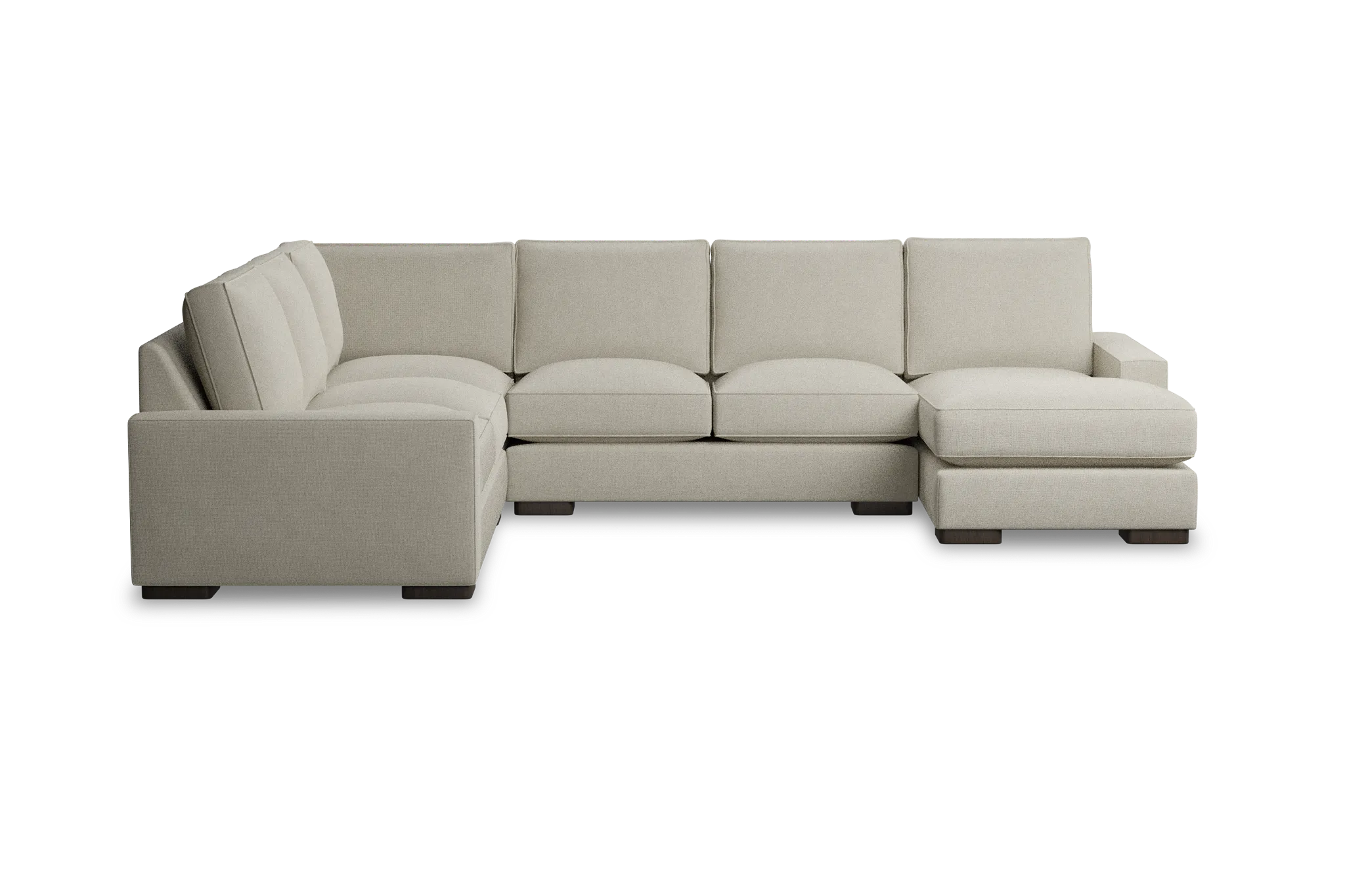 Edgewater Suave Beige Medium Right Chaise Sectional