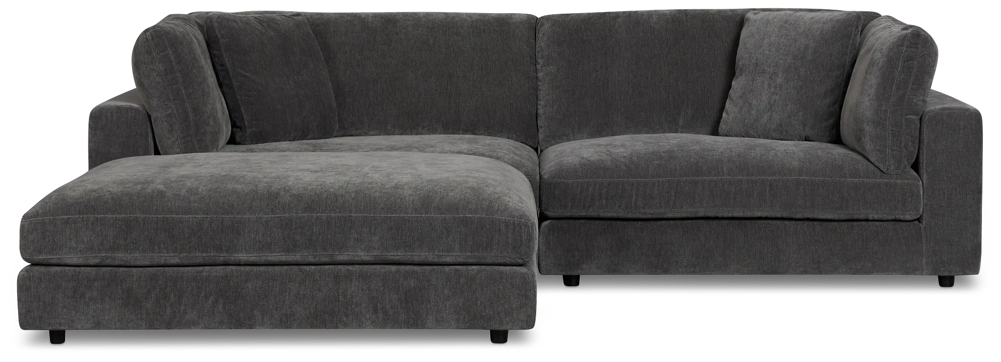 Lounge Dark Gray Fabric Chaise Sectional Lounge Dark Gray Fabric Chaise Sectional