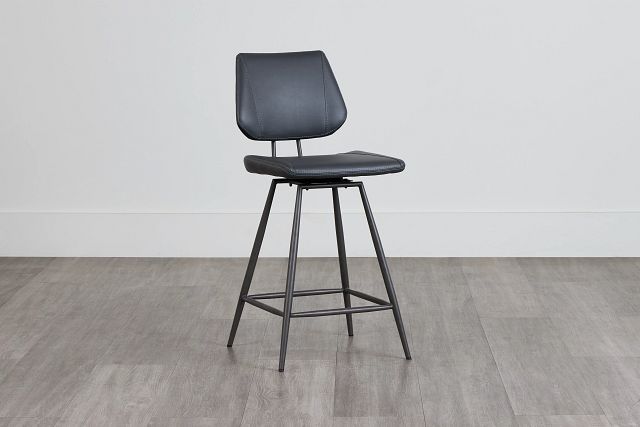 Gunnar Dark Gray 24" Upholstered Barstool