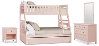 Charleston Pink Bunk Bed Trundle Bedroom