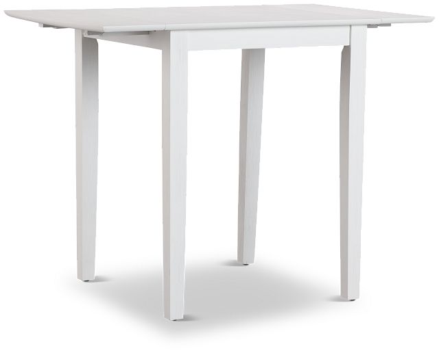 Woodstock White Drop Leaf High Dining Table