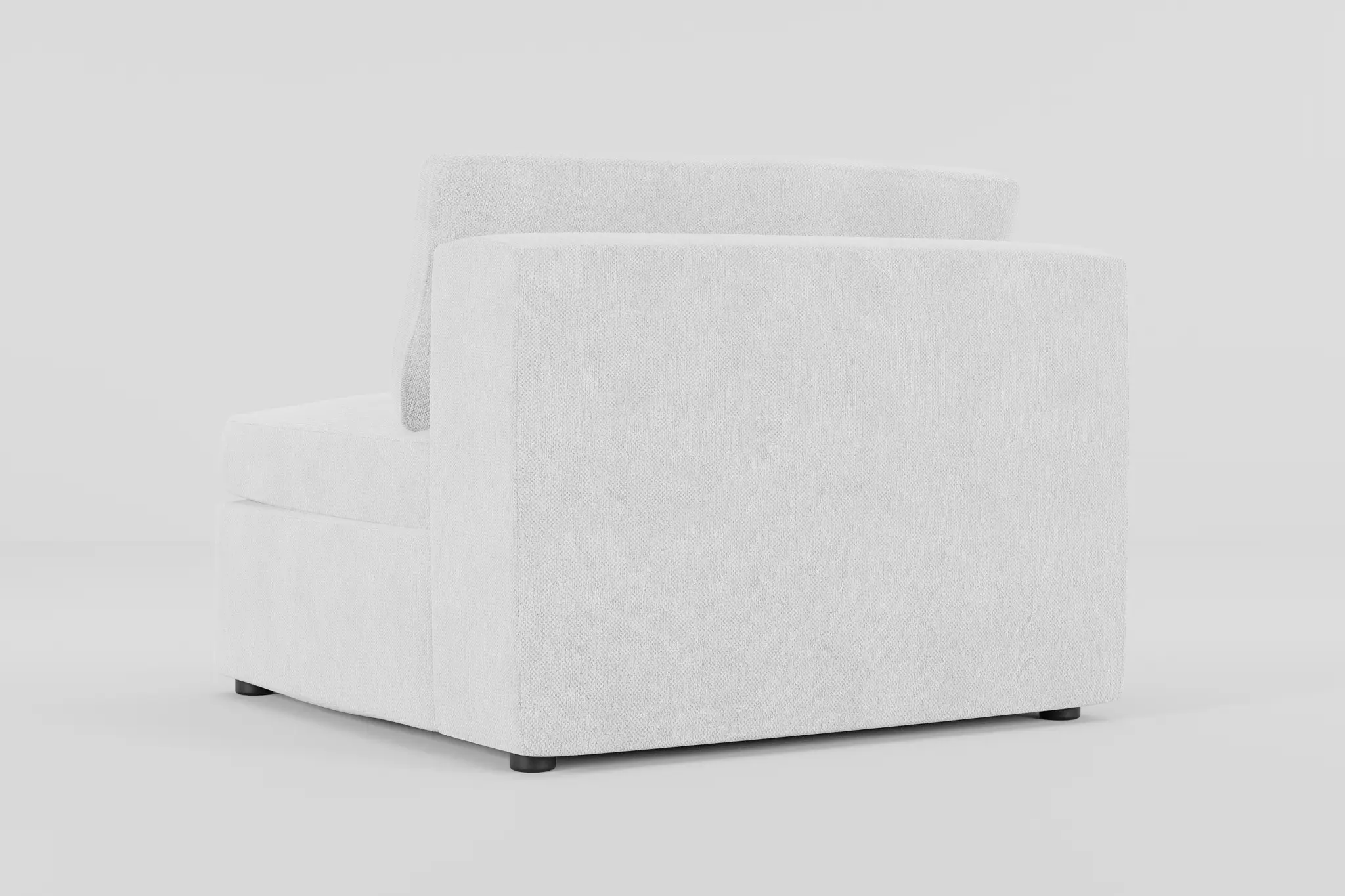 Destin Revenue White Fabric Armless Chair Destin Revenue White Fabric Armless Chair