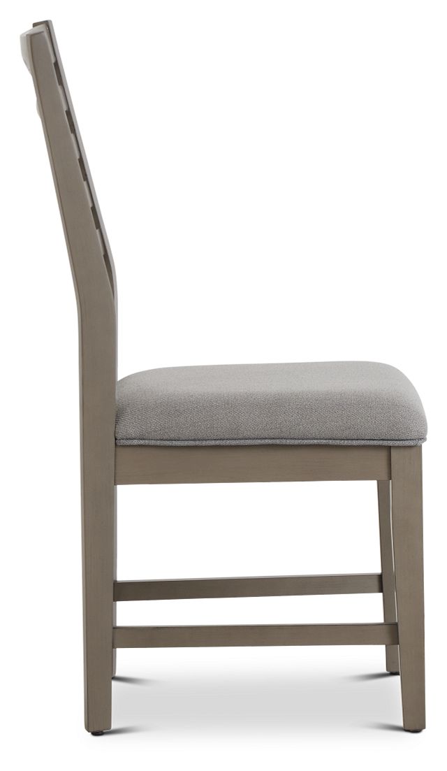 Zurich Gray Slat Side Chair (2)