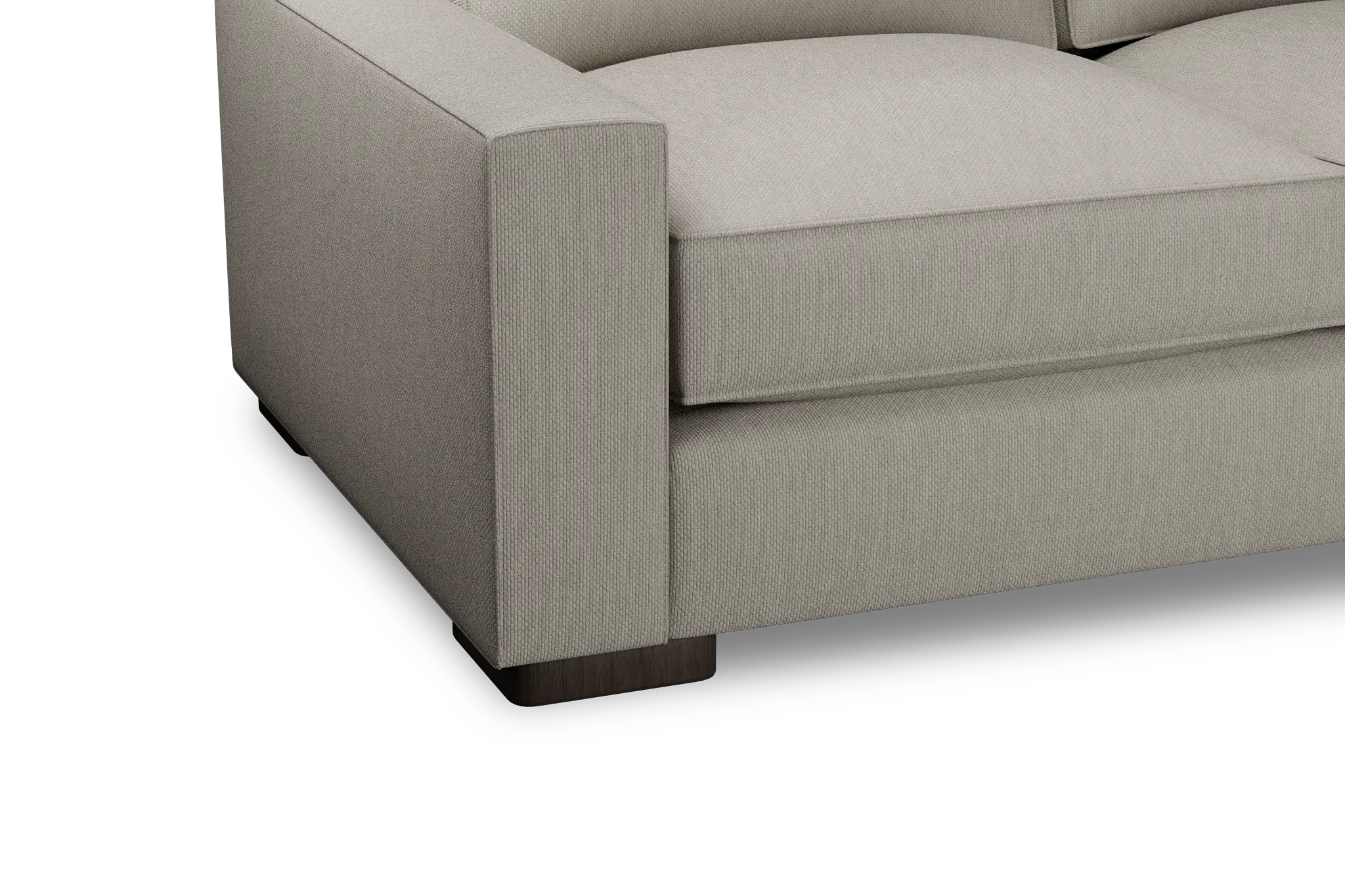 Edgewater Revenue Beige Small Two-arm Sectional Edgewater Revenue Beige Small Two-arm Sectional