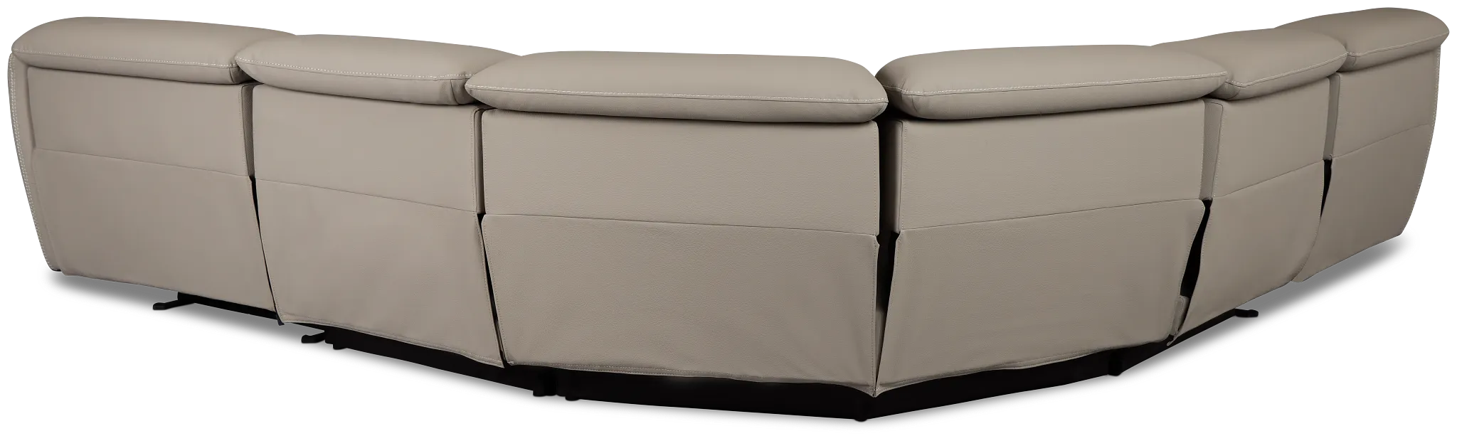 Jett Gray Micro Small Two-arm Power Reclining Sectional