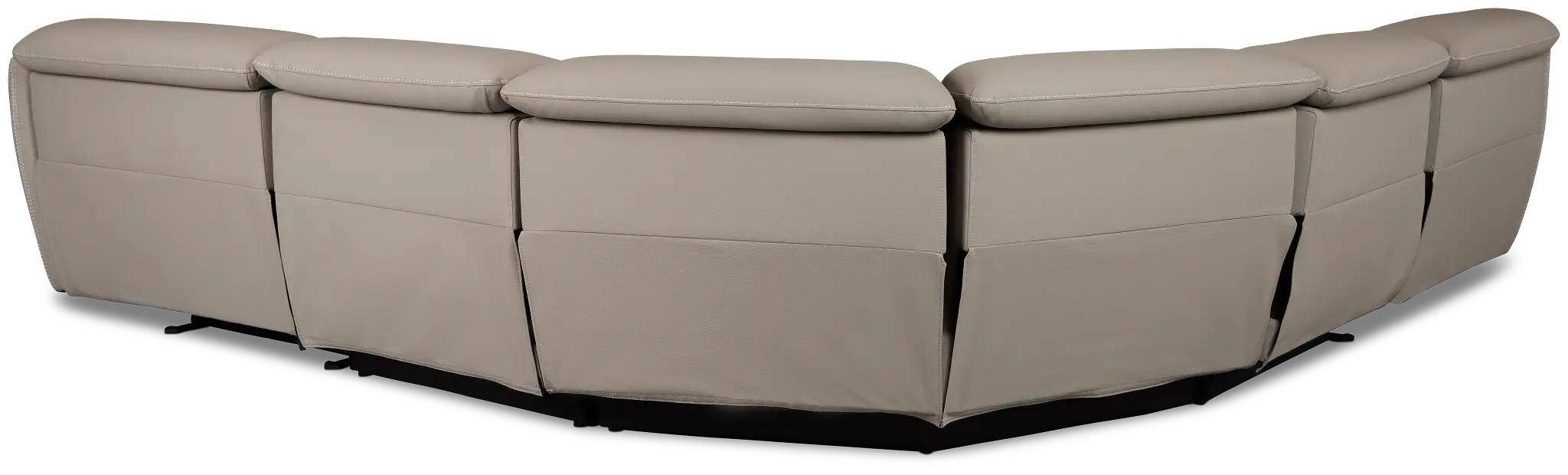 Jett Gray Micro Small Two-arm Power Reclining Sectional Jett Gray Micro Small Two-arm Power Reclining Sectional