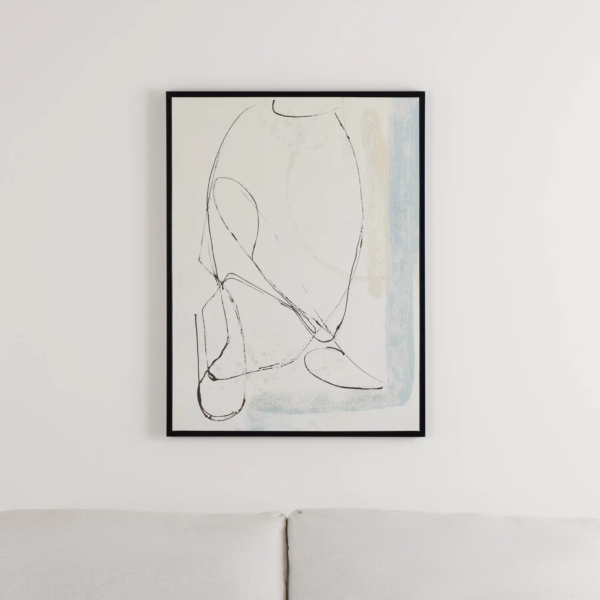 Moose Ivory Framed Canvas Wall Art Moose Ivory Framed Canvas Wall Art