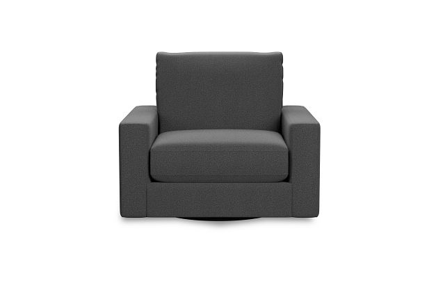 Edgewater Delray Dark Gray Swivel Chair (2)