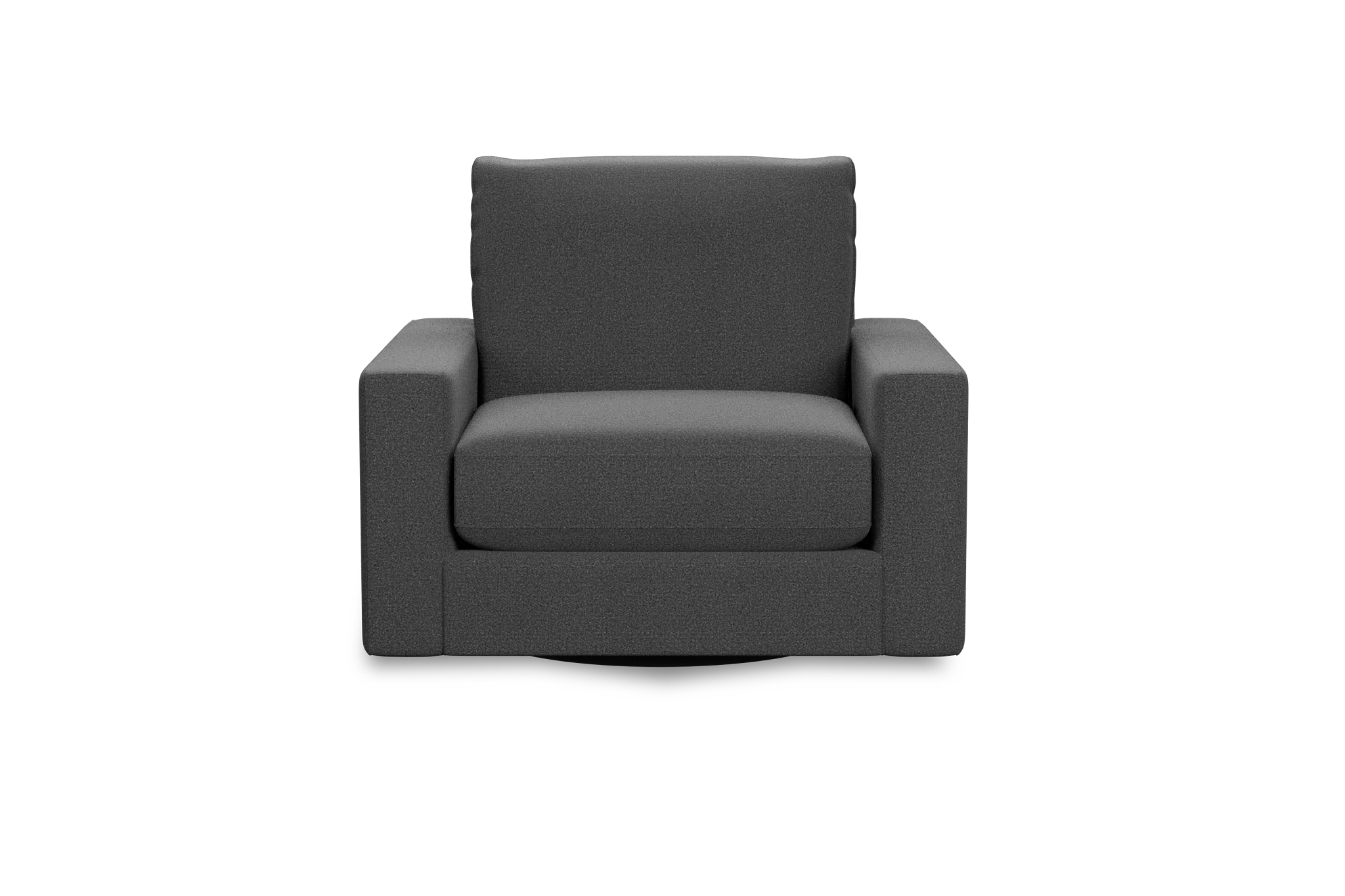 Edgewater Delray Dark Gray Swivel Chair