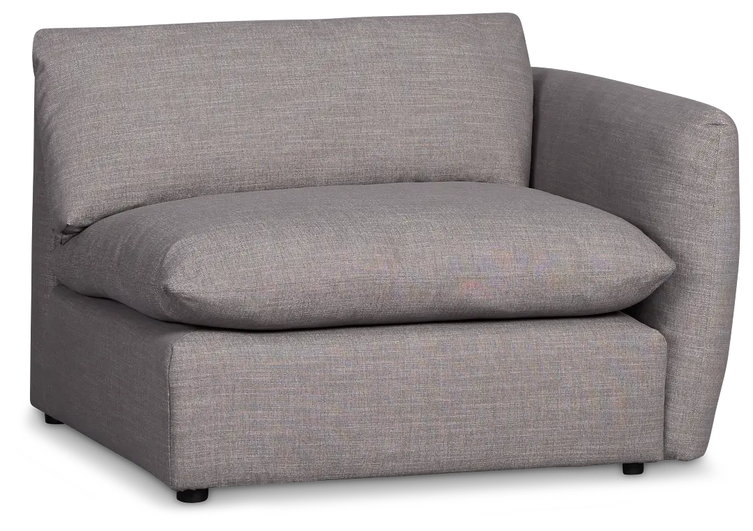Serena Gray Fabric Right Chair Serena Gray Fabric Right Chair
