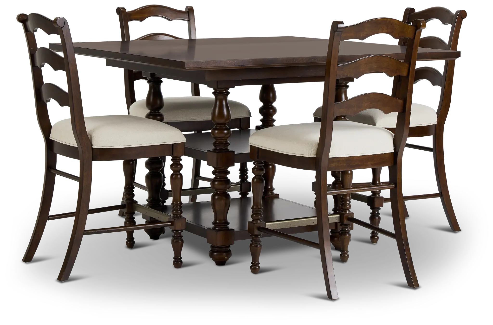 Savannah Dark Tone High Table & 4 Barstools Savannah Dark Tone High Table & 4 Barstools