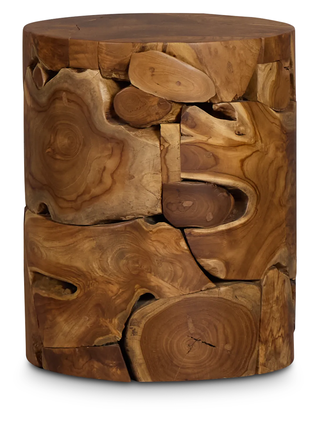 Haven Mid Tone Wood Round End Table
