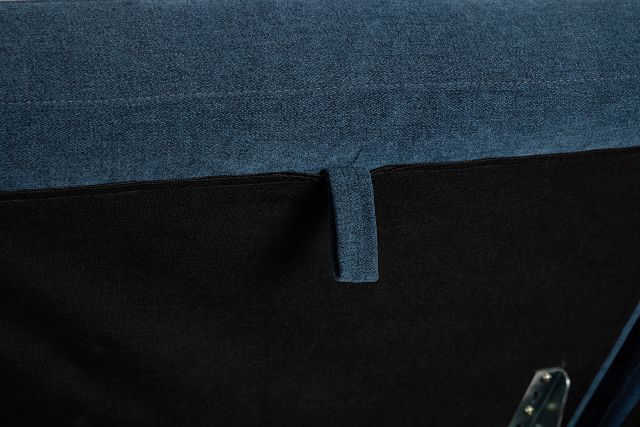 Addie Blue Fabric 6-piece Pit Storage Sectional
