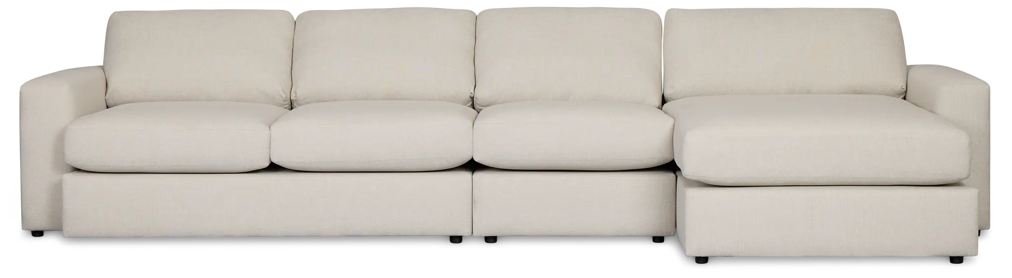 Brantley Light Beige Fabric Small Right Chaise Sectional Brantley Light Beige Fabric Small Right Chaise Sectional