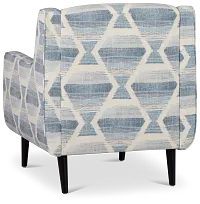Everly Blue Fabric Accent Chair