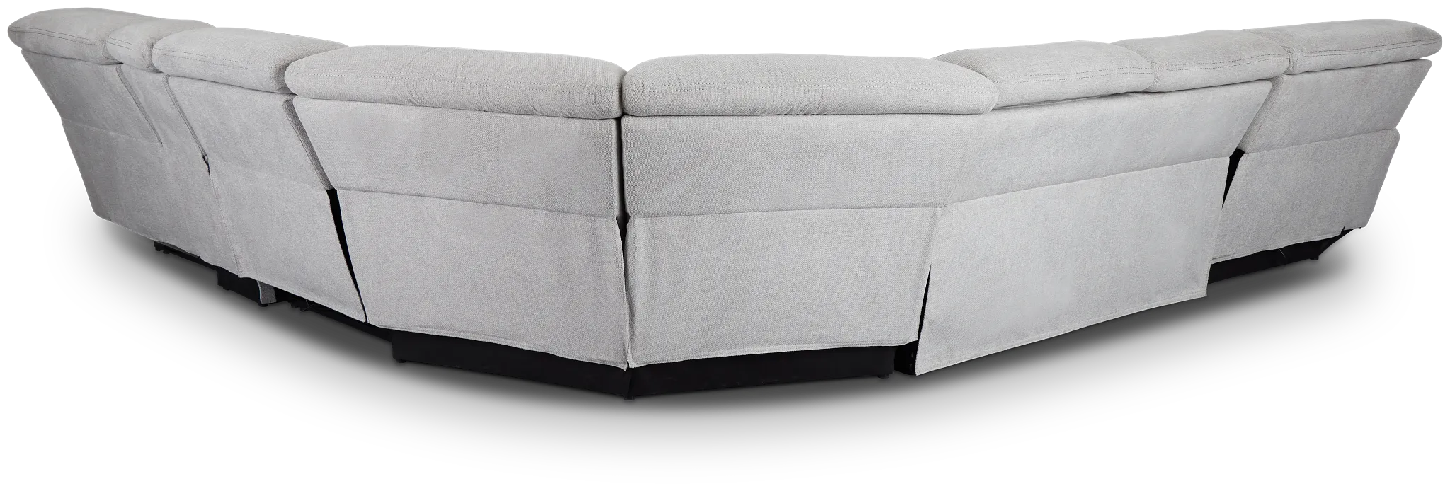 Callum Light Gray Storage Medium Left Triple Power Chaise Sleepr Sectional