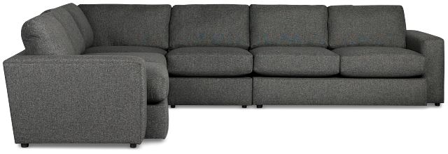 Brantley Dark Gray Fabric Medium Two-arm Sectional