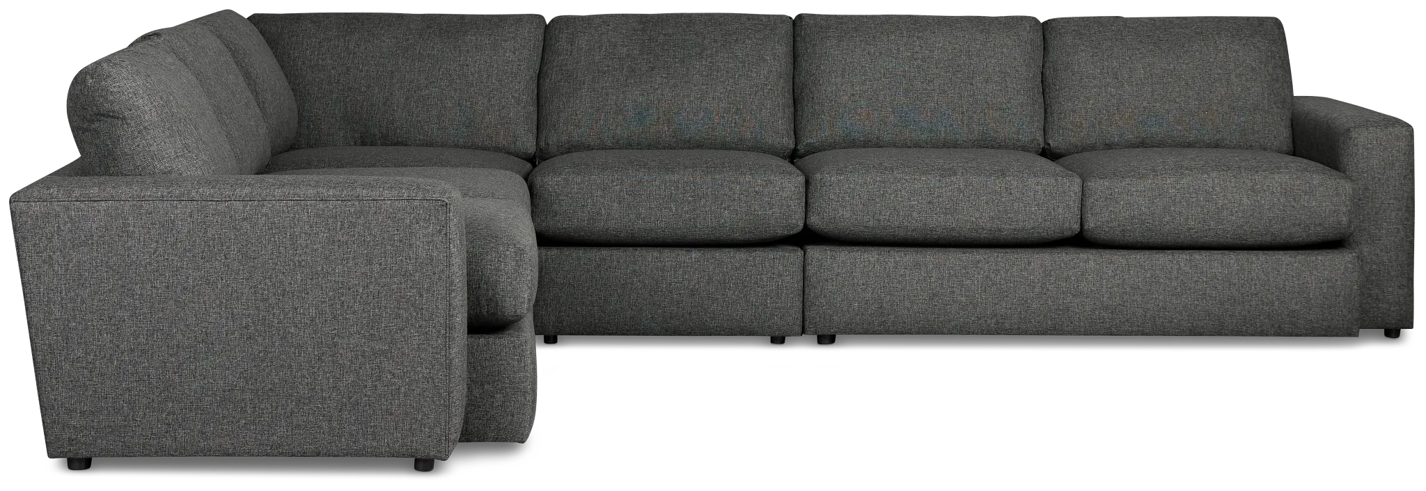 Brantley Dark Gray Fabric Medium Two-arm Sectional