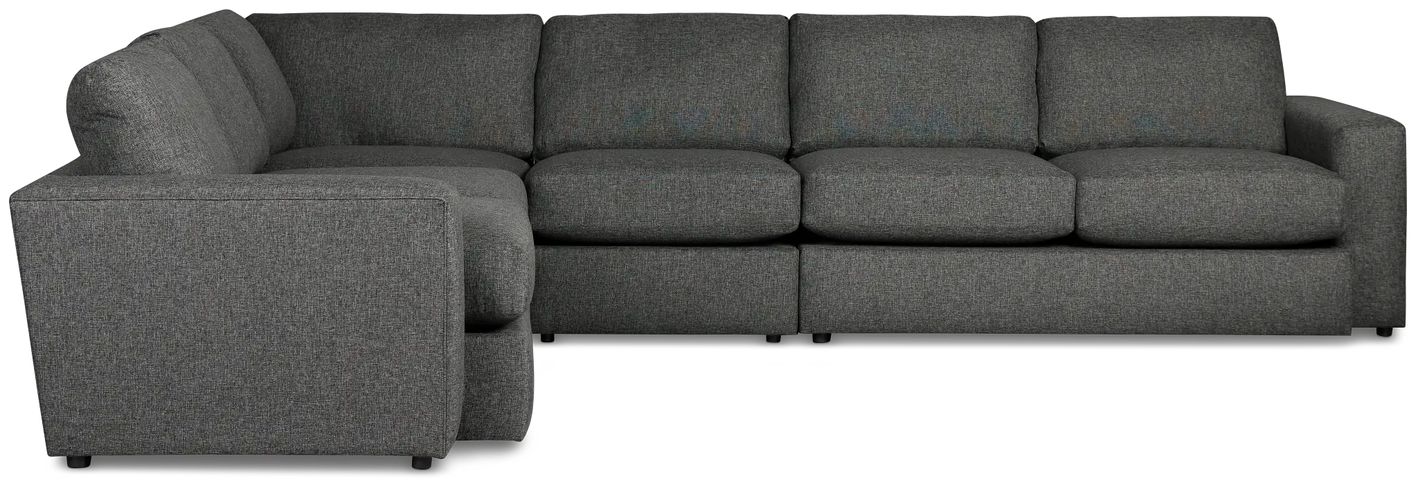 Brantley Dark Gray Fabric Medium Two-arm Sectional Brantley Dark Gray Fabric Medium Two-arm Sectional