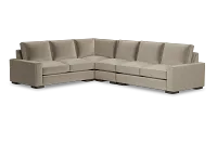 Edgewater Joya Beige Medium Two-arm Sectional