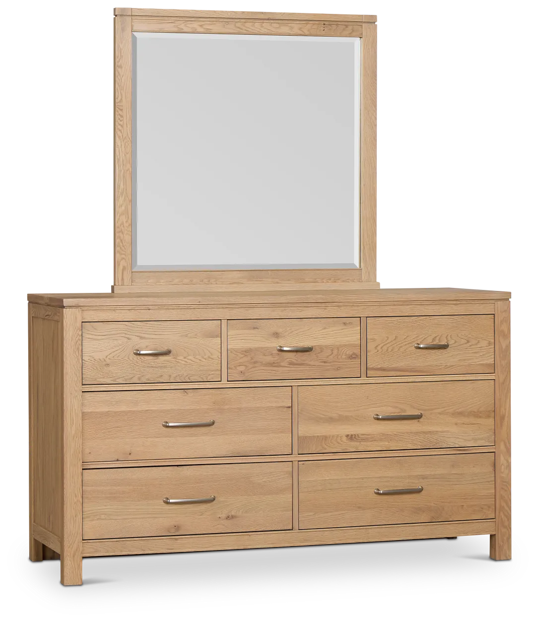 Carolina Light Tone Dresser & Mirror