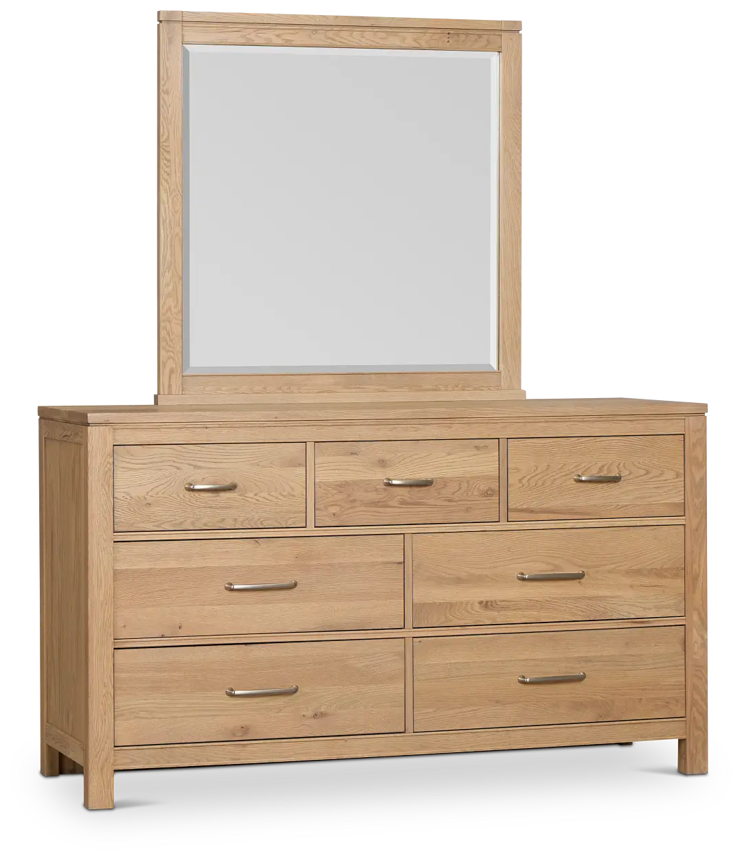 Carolina Light Tone Dresser & Mirror Carolina Light Tone Dresser & Mirror