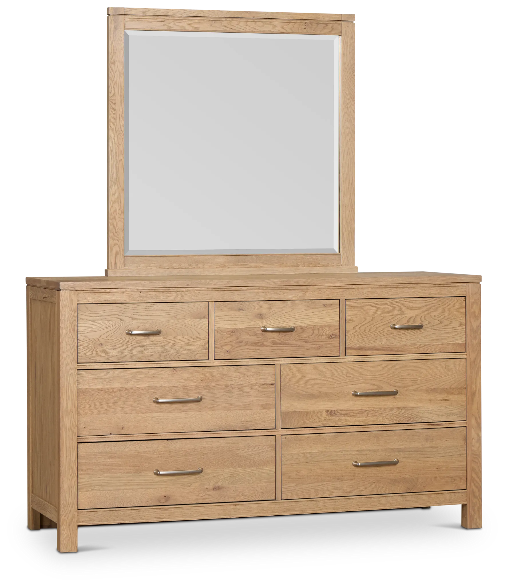 Carolina Light Tone Dresser & Mirror