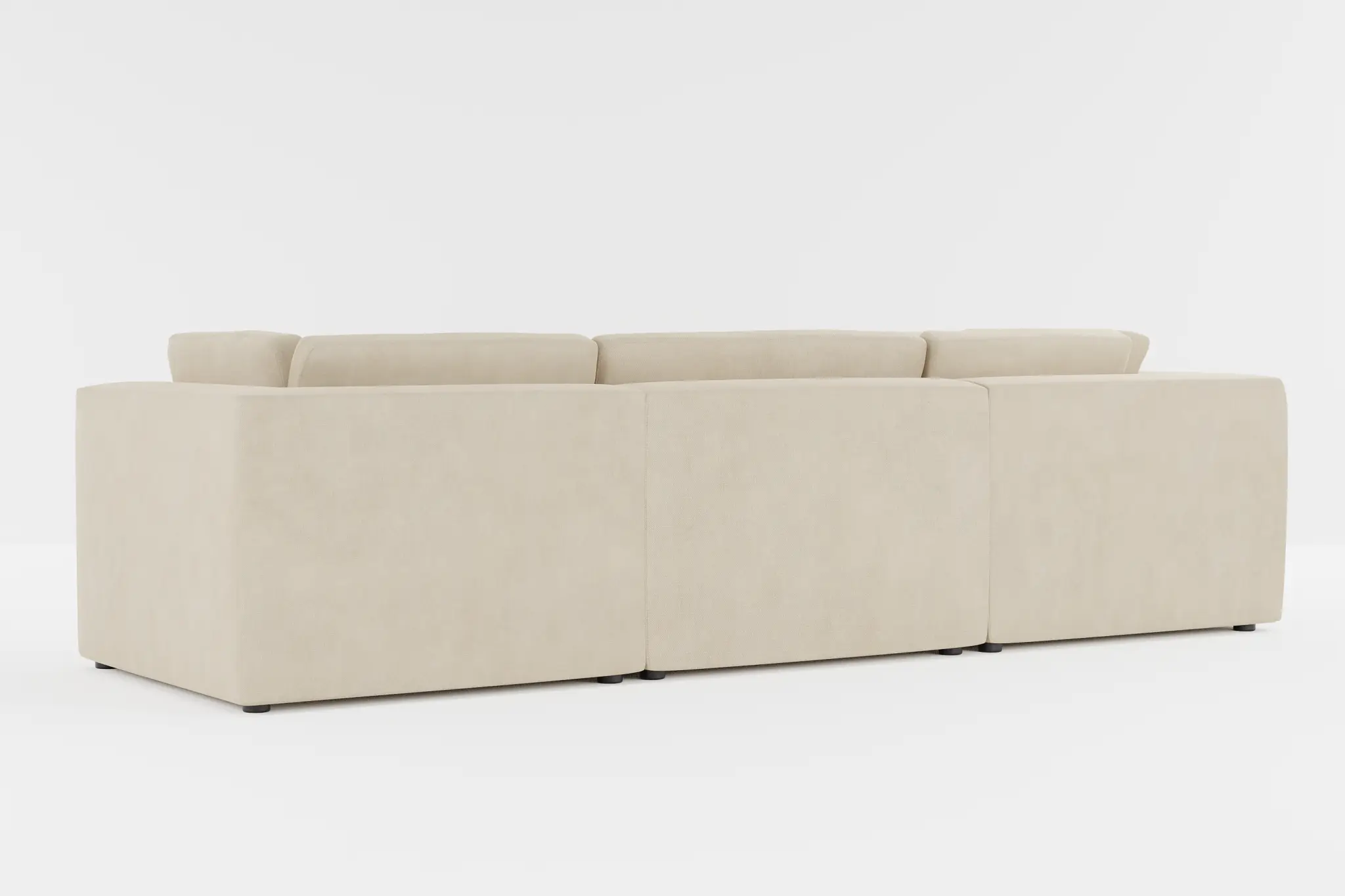 Destin Peyton Beige Fabric 5pc Bumper Sectional Destin Peyton Beige Fabric 5pc Bumper Sectional