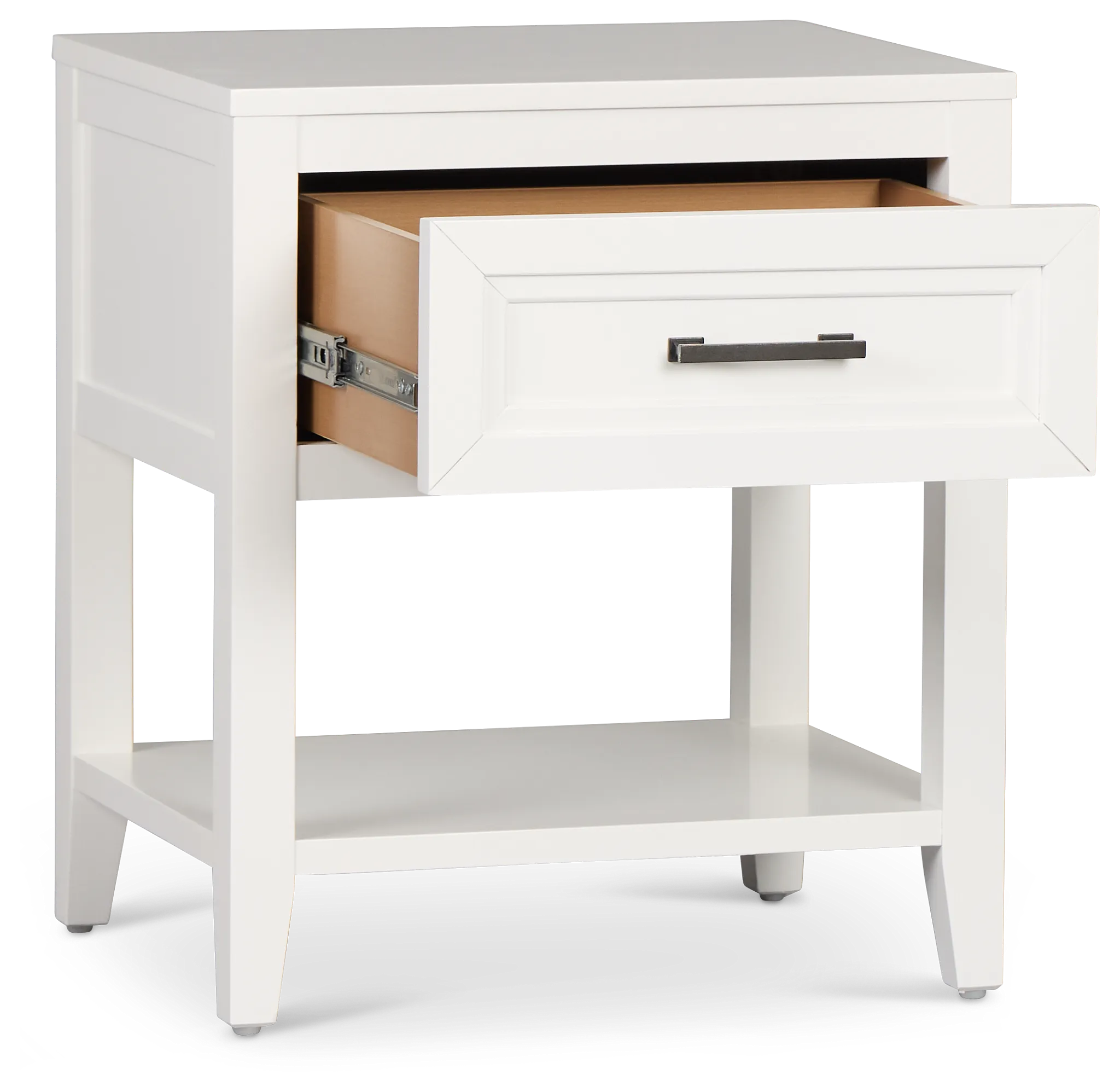 Nantucket White 1-drawer Nightstand