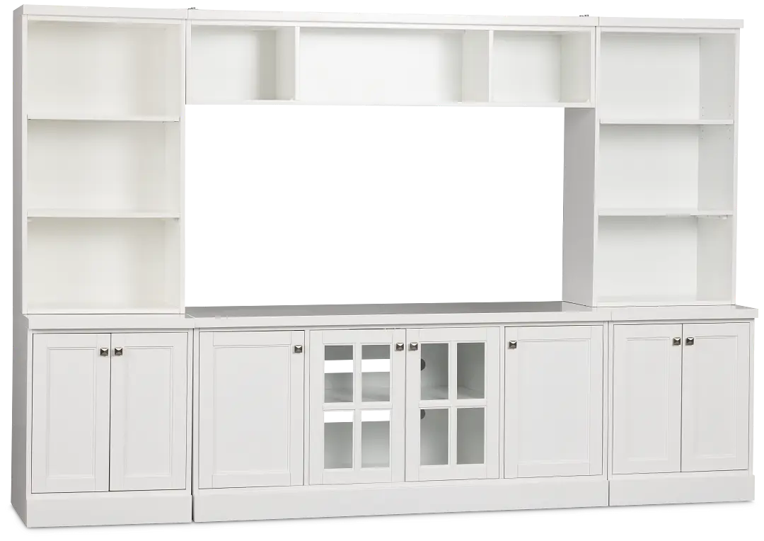 Newport White Door Entertainment Wall Newport White Door Entertainment Wall