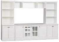 Newport White Door Entertainment Wall