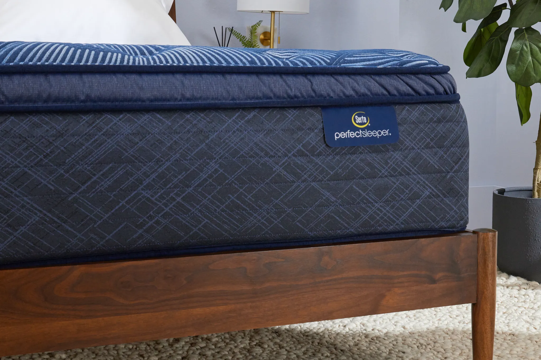 Serta Perfect Sleeper Cobalt Calm 15" Plush Pillow Top Mattress
