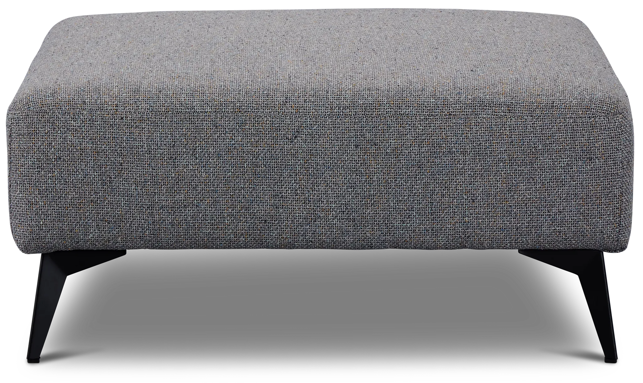 Alina Dark Gray Fabric Ottoman