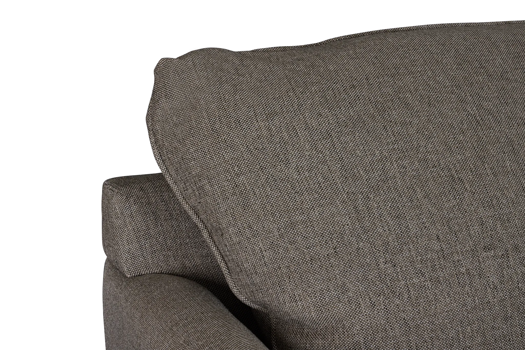 Asheville Brown Fabric Right Chaise Memory Foam Sleeper Sectional