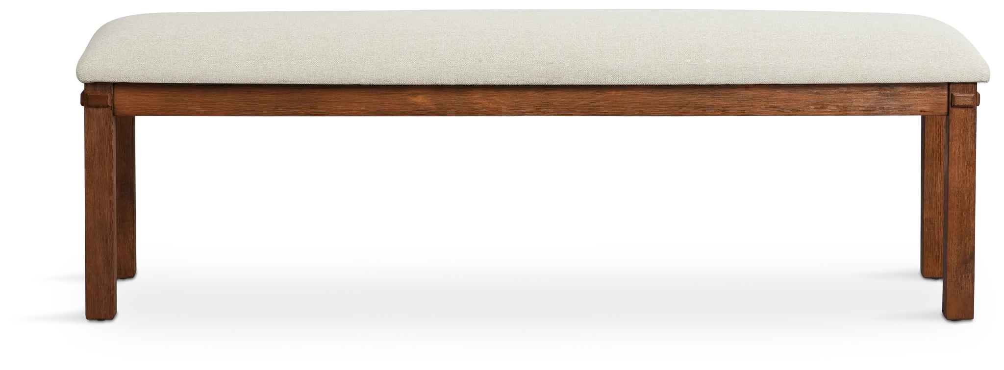 Park City Dark Tone Upholstered Dining Bench