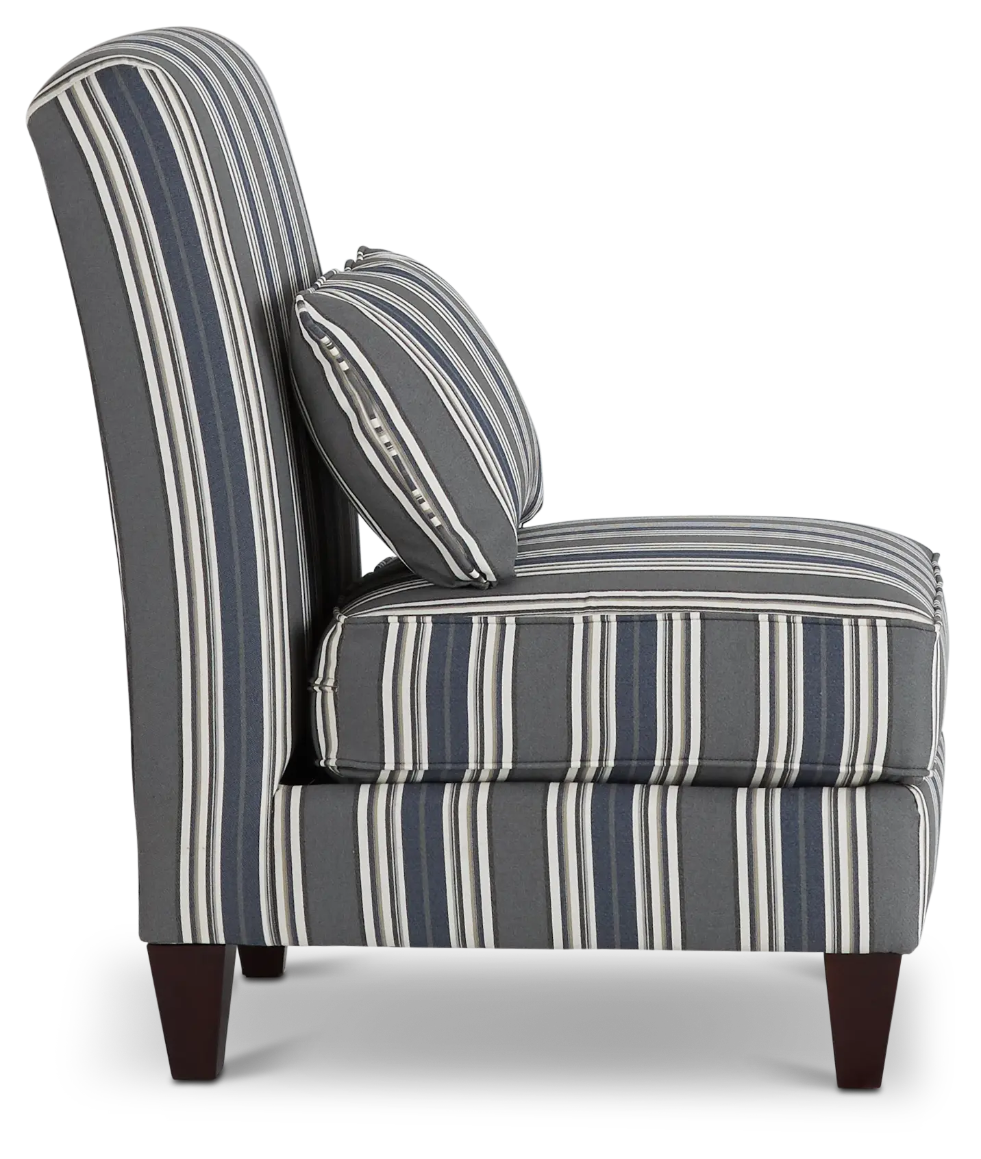 Amuse Blue Stripe Accent Chair Amuse Blue Stripe Accent Chair