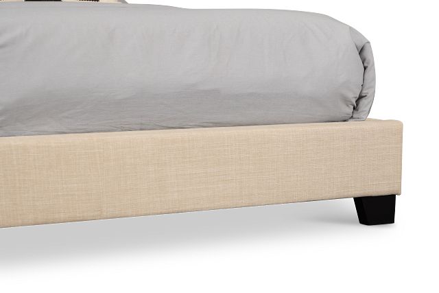 Flagler Beige Uph Panel Bed