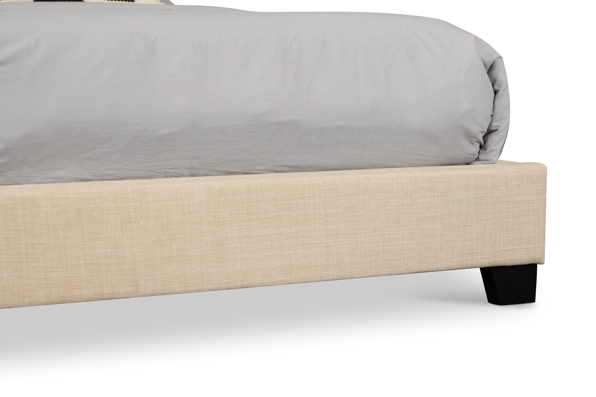 Flagler Beige Uph Panel Bed