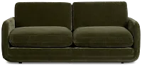 Jules Green Velvet Sofa