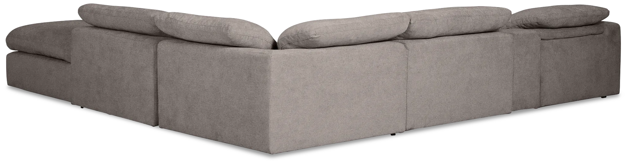 Drift Dark Gray Fabric Large Right Bumper Power Reclining Sectional