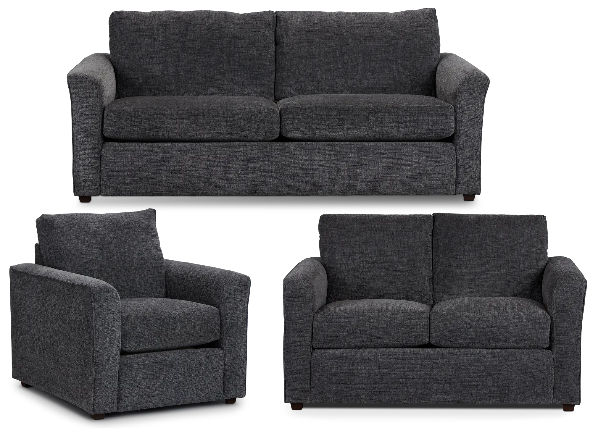 Maxie Dark Gray Micro Living Room Maxie Dark Gray Micro Living Room