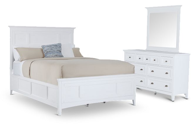 Heron Cove White Panel Bedroom